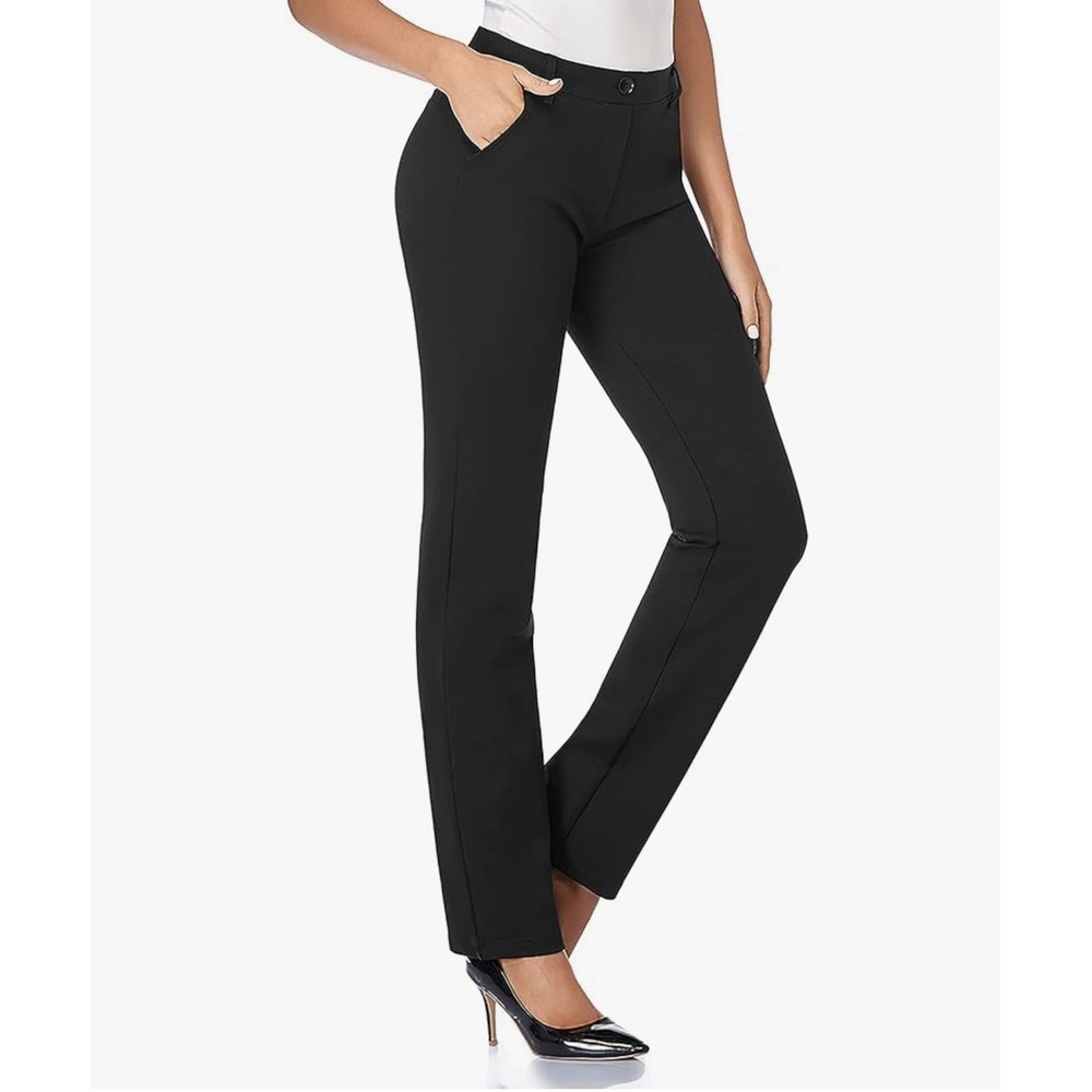 Tapata Woman's Black Stretchy Dress Pants Size Small Inseam 32